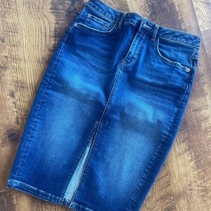 River Island Dark Blue Denim Skirt